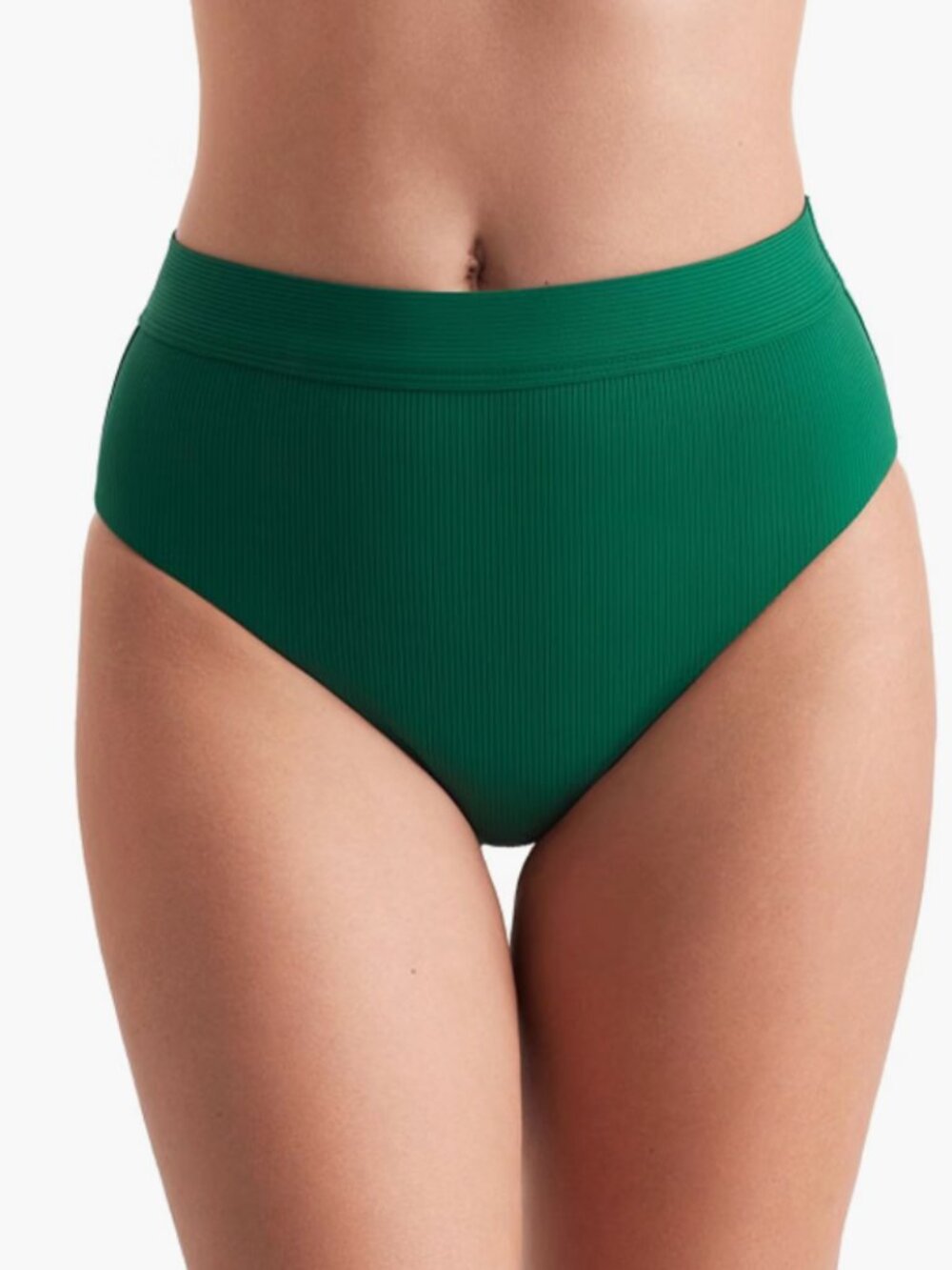 Mimi Flamingo Brooke High Waist Bikini Swim Bottoms Green Size 10 12398